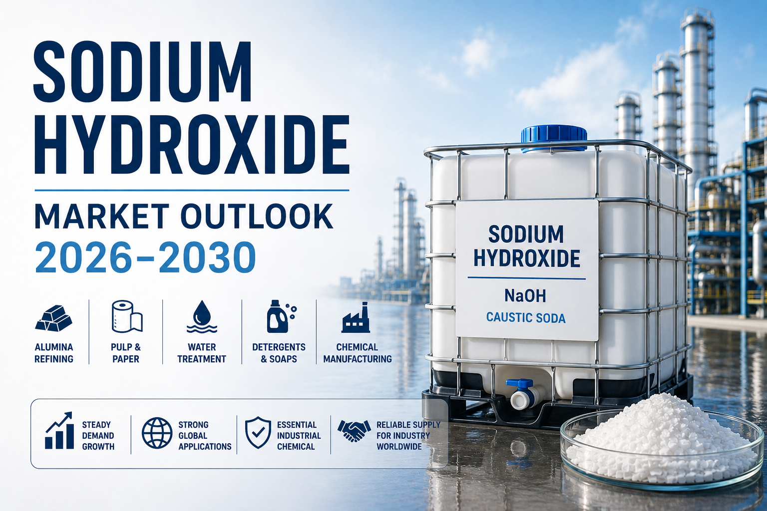 Kenapa Industri Sodium Hydroxide Diprediksi Tetap Stabil Hingga 2030?